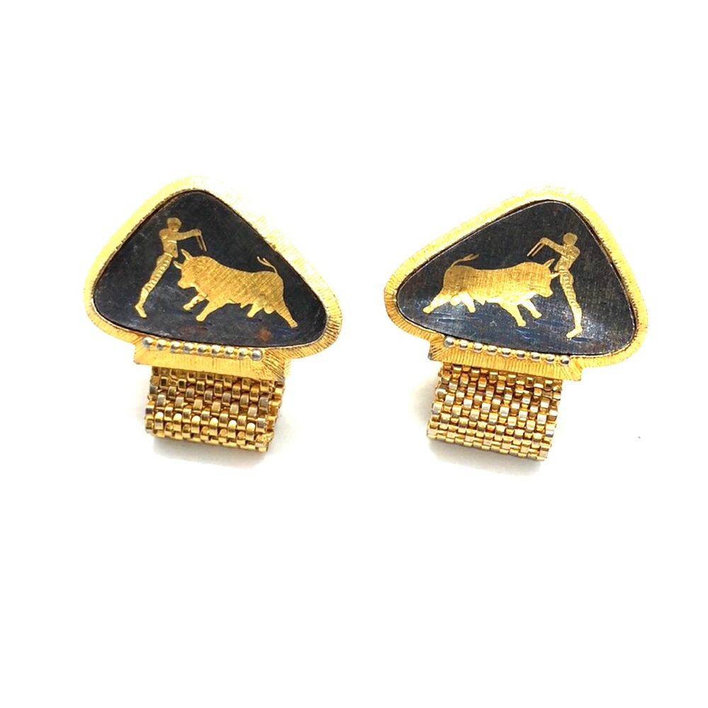 Vtg Bullfighter Cufflinks